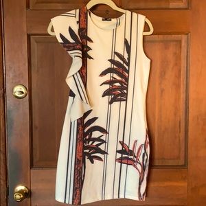Zara Leaf Patterned Dress